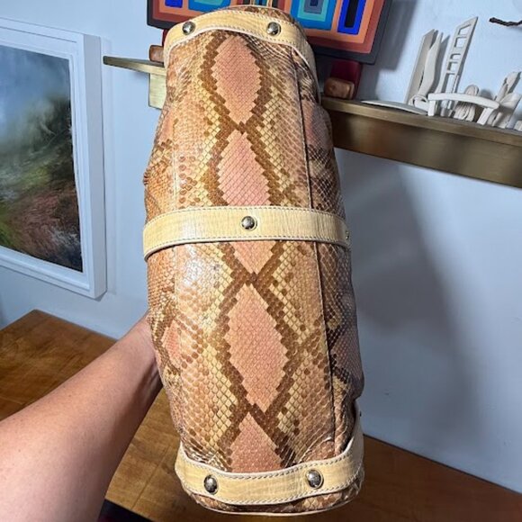 VINTAGE Fendi PITHON Skin Embossed Magic Bag - Picture 12 of 17